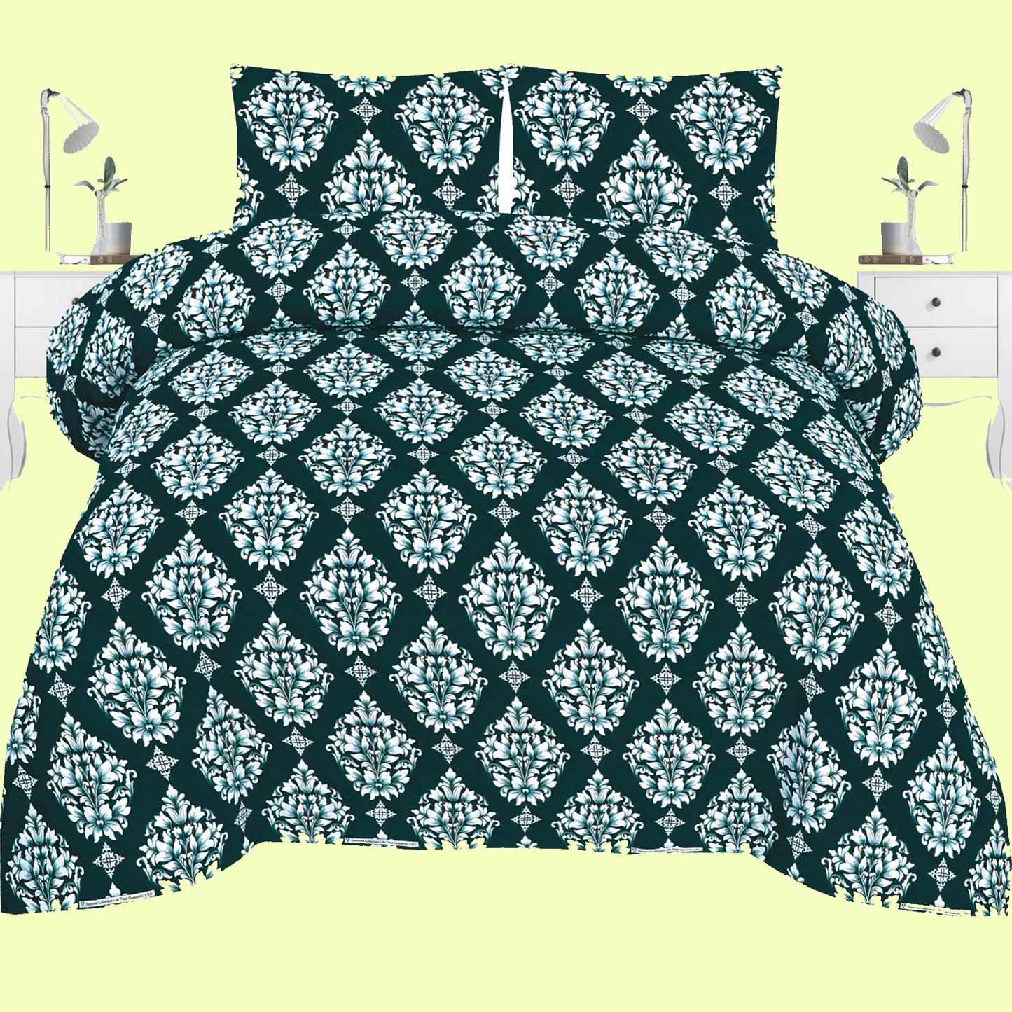 Elegant Floral Damask Bedding Set – Luxury Comfort Meets Timeless Design